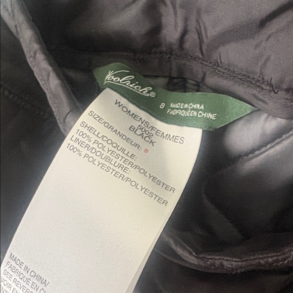 Woolrich Black Insulated Quilted Mini Skirt Sz 8 - Picture 3 of 5